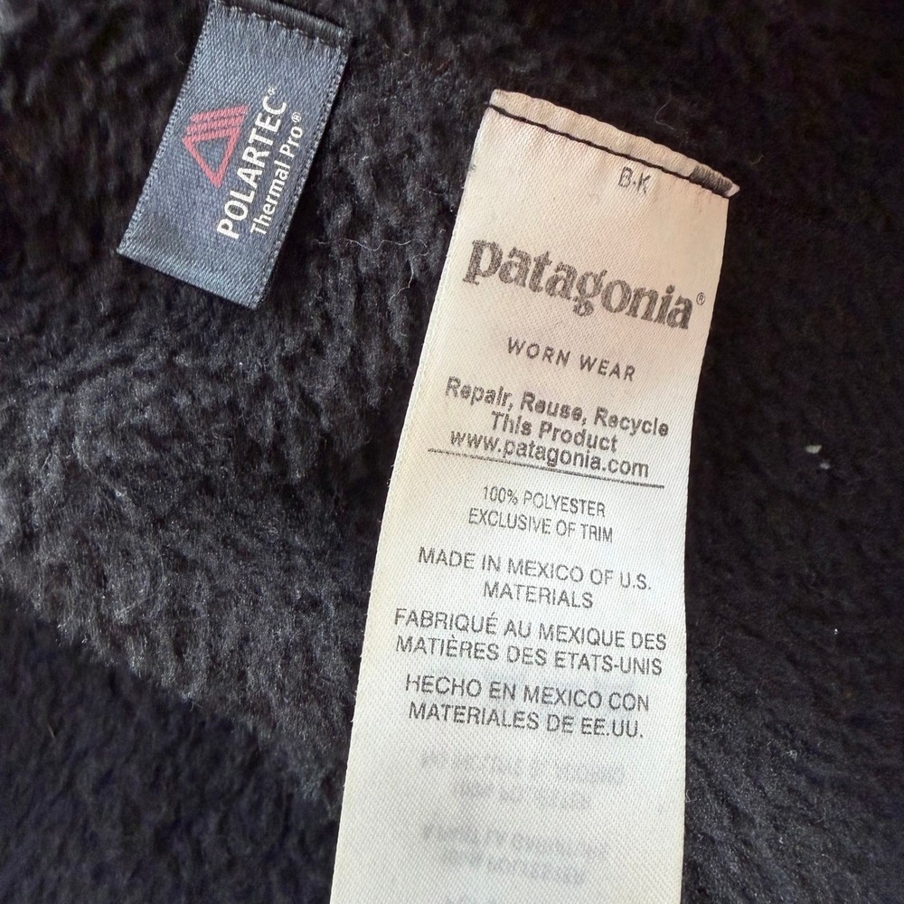 Patagonia Re-Tool Snap-T Pullover Fleece Jacket Black Womens Medium Polartec - Picture 5 of 9